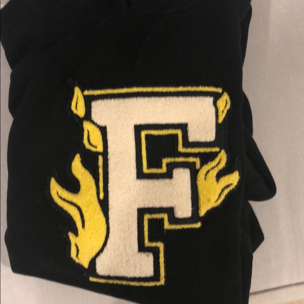 Fenty Rihanna hoodie yellow black and white size M